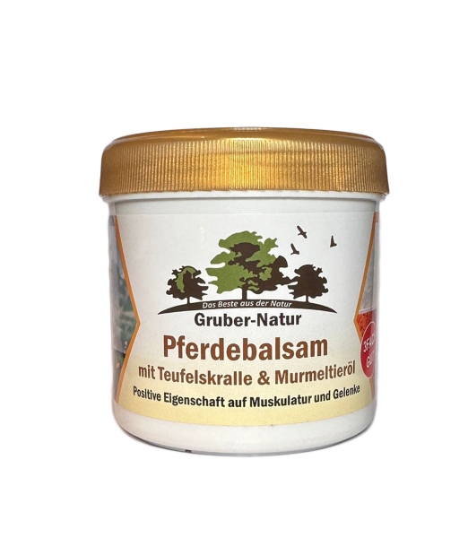 Gruber-Natur Pferdebalsam mit Teufelskralle und Murmeltieröl  200 ml